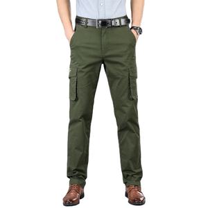 Pantalons cargo pour hommes, pantalons décontractés grande taille avec poches en vente chaude - Product Image 1