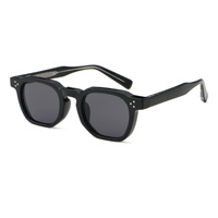 Nouvelles Lunettes de Soleil Rétro Rondes Personnalisables avec Logo, Monture PC Confortable, Design Transfrontalier, Verres Optiques UV400 pour Hommes et Femmes
