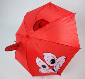 Paraguas de Viaje para Niños, Diseño de Dibujos Animados con Orejas, Apertura Automática, Varillas de Acero, Precio de Fábrica, Venta al Por Mayor, Regalo para Jardín de Niños - Product Image 6