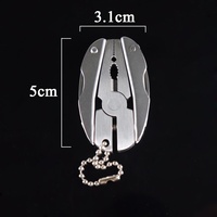 Mini couteau, mini outil pliant multifonction en acier inoxydable, pinces, fournitures de plein air