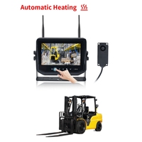 Support de fixation pour système de surveillance de chariot élévateur sans fil avec défroisseur chauffant pour la visualisation des palettes en entrepôt frigorifique