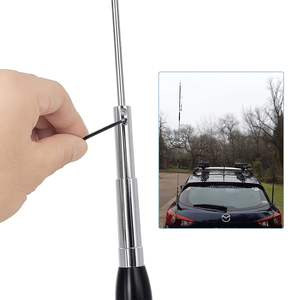 Antenne radio mobile quadribande Diamonds 29/50/144/430 MHz, antenne flexible VHF UHF pour voiture, compatible avec les radios TH-9800 FT-7800R - Product Image 3