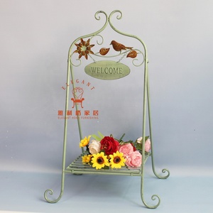 Smeedijzeren Opvouwbare Unieke Beweegbare Elegante Bloem Houder Tuin Balkon Handgemaakte Plant Stand - Product Image 2