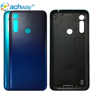 Untuk Motorola Moto G8 Power Kembali Penutup Pintu Kaca Belakang Housing Case untuk Moto G8 Power Penutup Housing