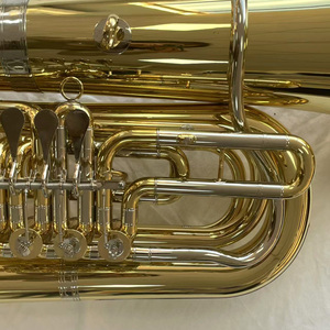 Professional playing OEM manufacture higher quality yellow brass rotary tuba - Product Image 5