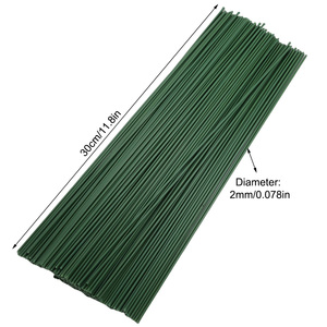 Filo Decorativo per Fiori 2mm Lunghezza 300mm 280pz, Filo Rivestito per Composizioni Floreali Fai-da-Te, Accessori per Fioristi - Product Image 2