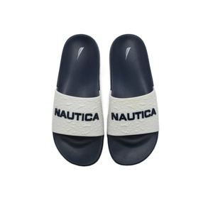 Sandales avec motif de lettres pour hommes, sandales coulissantes à bout ouvert, avec support tubulaire en arc et semelle épaisse, style classique et ample, 2021 - Product Image 6