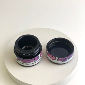 Frasco de Vidro Hermético Personalizado Archibald, Frascos Myron à Prova de Crianças UV Pretos, Frasco Redondo de Vidro para Concentrados de 5 ml - Product Image 3