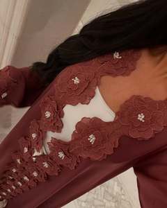 Hot bán ren hoa hồi giáo Dubai mở abaya hồi giáo voan xu hướng abaya hồi giáo khiêm tốn quần áo - Product Image 6