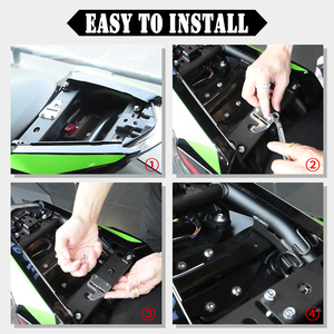 XXUN Moto <span class=keywords><strong>Accessoires</strong></span> Couverture De Siège Arrière pour <span class=keywords><strong>Kawasaki</strong></span> <span class=keywords><strong>Z650</strong></span> NInja 650 2017 2018 2019 <span class=keywords><strong>2020</strong></span> 2021 2022 2023 2024 2025 - Product Image 5