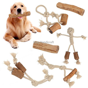 Juguete masticable para perros Comfort Dog, cuerda de tracción hecha de madera de café natural, dental, muy duradero, precio económico, de Vietnam. - Product Image 4