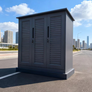 <span class=keywords><strong>Abri</strong></span> <span class=keywords><strong>pour</strong></span> <span class=keywords><strong>poubelle</strong></span> extérieure en acier galvanisé, seau de rangement sur pied avec couvercle pliable, bac à roulettes en métal - Product Image 1