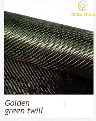 9,2-Fibra de carbono verde dorada
