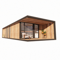 Maison préfabriquée moderne en structure acier avec salle de bain, livraison rapide, vente chaude