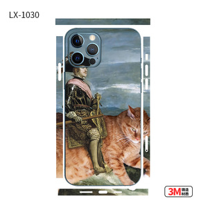 LX-1030 สติ๊กเกอร์ติดโทรศัพท์สำหรับไอโฟน 12 ฟูลคัฟเวอร์ 3M วัสดุแคทไนท์ดีไซน์ฟิล์มตกแต่ง - Product Image 1