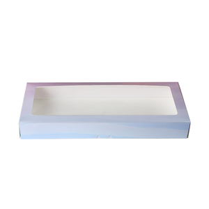 กล่องบรรจุภัณฑ์ขนม<span class=keywords><strong>โม</strong></span><span class=keywords><strong>จิ</strong></span>โดนัทแบบไล่สีพร้อมโลโก้ กล่องฝาพับแบบกำหนดเองพร้อมหน้าต่างใสสำหรับร้านเบเกอรี่ บรรจุภัณฑ์<span class=keywords><strong>คั</strong></span><span class=keywords><strong>พ</strong></span><span class=keywords><strong>เค้ก</strong></span> - Product Image 6