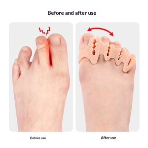 Separadores ortopédicos de gel de silicona dura al por mayor para dedos del pie, espaciadores para hallux valgus, correctores de pie en martillo y dedos superpuestos - Product Image 2