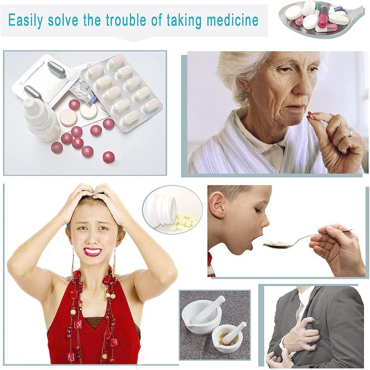 Portable 3 in 1 Powder Tablet Grinder Powder Pill Cutter Outdoor Pill Case Medicine Splitter Box Storage Crusher