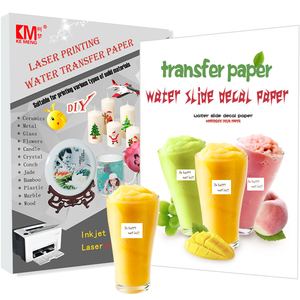 Papier Décalcomanie A4 KE Transparent Blanc <span class=keywords><strong>Infusible</strong></span> pour Impression Numérique sans Découpe, Transfert à l'Eau, Logo Personnalisé, Vente en Gros Usine - Product Image 1