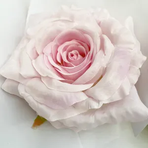 Kepala Bunga Mawar Besar 10Cm 15Cm, untuk Pesta Upacara untuk Dekorasi Meja Kerajinan Tangan Sutra Pernikahan Bunga Mawar