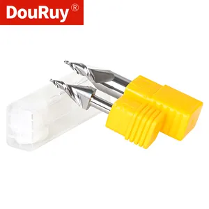 DouRuy Mini Word Engraving Bit Carbide End Mill For Acrylic 6MM 12MM Carving Knife Mini Word Cutter