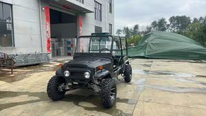 Wholesale Best Seller Yellow Color Customized 4 Wheels <b>2</b> <b>Seater</b> <b>Electric</b> Jeep <b>Car</b> Fuel Jeep Vehicle 150cc Classic <b>Car</b> for Sale - Product Image 4