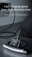 Lámpara Frontal LED Recargable USB-C con Sensor de Movimiento para Gorra de Béisbol, 180 °   Ajustable, manos libres, con indicador de batería para exteriores