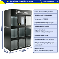 Máquina Expendedora Automática Refrigerada JFP para Pasteles, Servicio 24 Horas, Máquina Expendedora de Cupcakes, Galletas, Pan, Postres y Alimentos Frescos