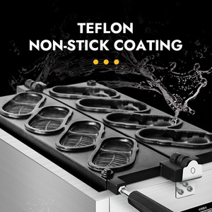 Gaufrier Électrique Commercial en Acier Inoxydable Antiadhésif en Forme <span class=keywords><strong>de</strong></span> <span class=keywords><strong>Crocs</strong></span> avec Affichage <span class=keywords><strong>de</strong></span> la Température et Minuterie, Haute Productivité pour Snacks - Product Image 6
