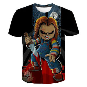 Men Graphic 3D Digital Printing <strong>T</strong>-<strong>Shirt</strong> Oversized Horror Movie Child's Play <strong>Chucky</strong> Pattern Casual 180 Grams Short Sleeve - Product Image 5