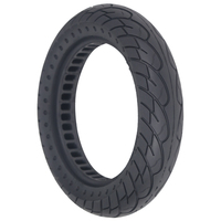 Pneu sans air solide Nedong 12x2.5 pour vélo électrique/scooter, caoutchouc noir durable, design en nid d'abeille