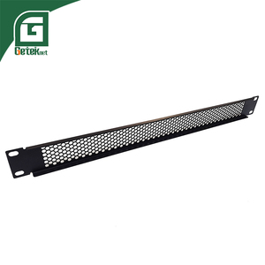 Geteknet SPCC 80% Ventilación 1U 2U 3U <span class=keywords><strong>4U</strong></span> Personalizado 19 pulgadas Gabinete de red Accesorios Panel de relleno de montaje en rack con orificio - Product Image 3