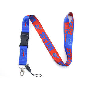 ホットセールアメリカンフットボールNFLオークランドレイダース首ストラップ付きカスタムロゴポリエステルストラップ付き - Product Image 4