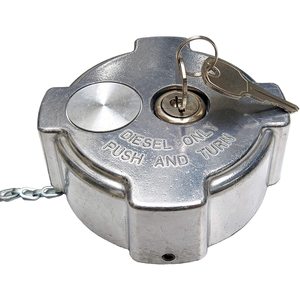 Diesel Fuel Cap 3 Inch With Lock For <b>Freightliner</b> Heavy Duty <b>Trucks</b> Push And Turn Design - Product Image 1