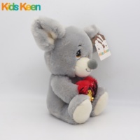 Gris Personnalisé Gros Rat Chinois En Peluche Jouet Nouvellement Conçu Animal Souris avec Coeur En Peluche Présent En Gros