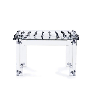 Mesa <span class=keywords><strong>de</strong></span> Futbolín Profesional Comercial para Adultos, <span class=keywords><strong>de</strong></span> Vidrio y Acero Inoxidable, Grande, <span class=keywords><strong>de</strong></span> Lujo, para Interiores, Personalizable, Negra - Product Image 3