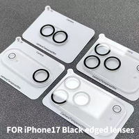 Protection d'écran en verre trempé 3D transparent 9H anti-rayures pour objectif d'appareil photo de téléphone portable iPhone 17 Air 16 15 14 13 Pro Max 12 11