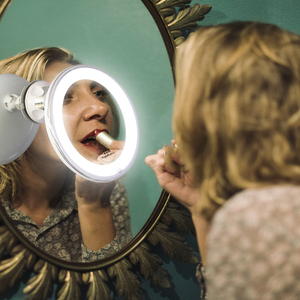 <span class=keywords><strong>Espejo</strong></span> de <span class=keywords><strong>Aumento</strong></span> Redondo con LED para <span class=keywords><strong>Baño</strong></span>, Impermeable, con <span class=keywords><strong>Ventosa</strong></span>, Personalizado - Product Image 1