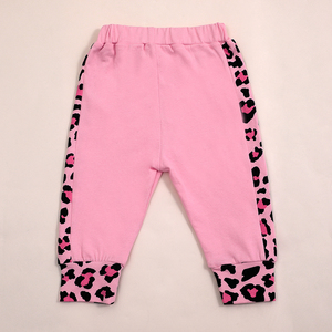 Conjunto de 2 Piezas de Ropa para Niña Pequeña, Moda Otoño, Color Rosa, Algodón Transpirable, Manga Larga, Cierre de Botones a Presión, Venta al Por Mayor - Product Image 5