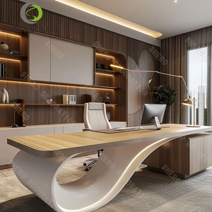 Chất Lượng Tốt Văn Phòng Hiện Đại Bàn Và Ghế Đặt Văn Phòng Boss Đồ Nội Thất Thiết Kế Nội Thất - Product Image 3