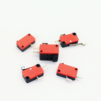 Petit interrupteur à bouton-poussoir 3 broches 16A 250V micro interrupteur micro fin de course avec rouleau