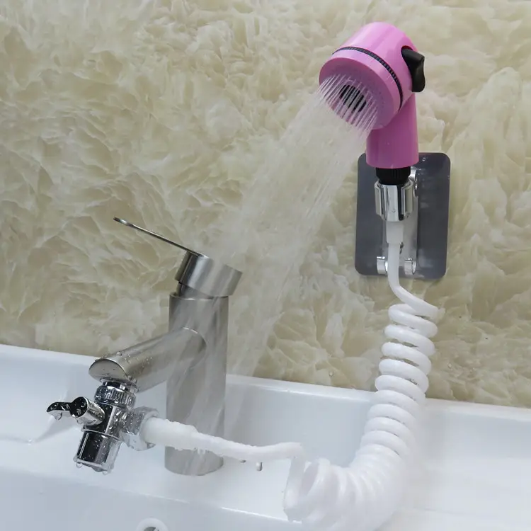 Multifunction มือ 4 ชิ้นชุด Quick Connect อ่างล้างจานท่อชุดสำหรับซักผ้า, สัตว์เลี้ยง Bath Home Convenient Hand Shower