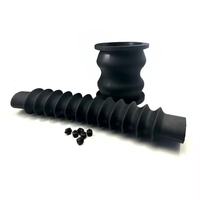 Soufflet en caoutchouc ondulé flexible, joint d'expansion en caoutchouc, cache-poussière, soufflet en caoutchouc pour machines, pompes, tuyaux