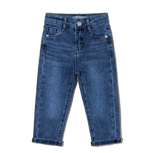 Pantalones <span class=keywords><strong>Vaqueros</strong></span> de Mezclilla de Algodón Ajustados Casuales para Niñas al por Mayor, Jeans de Estilo Británico para Niñas - Product Image 2