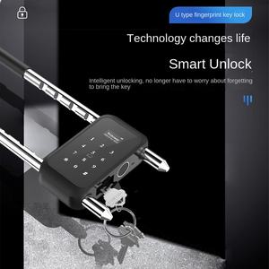 Xi Ling <span class=keywords><strong>Rabbit</strong></span> U字型コンビネーション指紋ロックガラス二重ドア用電子スマートパドロックモデルU7P中国スマートなし - Product Image 2