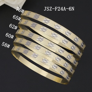 JXX Joyería de Moda, Juego de Brazaletes de Boda Chapados en Oro de 14K con Forma de Estrella y Flor, Venta al Por Mayor - Product Image 2
