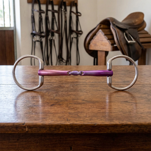 Bridon à double articulation en titane rose Tough Tack avec anneau fixe, modèle TT-PTB-001 50x50x40cm - Product Image 4