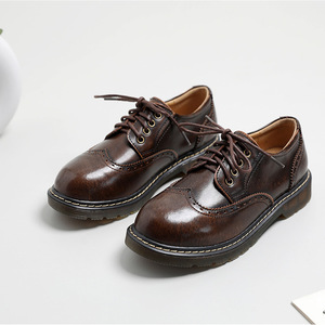 Men's Genuine Leather Solid Color Heightening Summer Breathable Lace-up Boots British <b>Style</b> Big <b>Head</b> Casual Black Business - Product Image 4