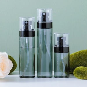 Wholesale 30ml 60ml 100ml 120ml <strong>Black</strong> Translucency Fine Mist <strong>Black</strong> Spray Bottle PETG Flat <strong>Top</strong> Plastic Bottle - Product Image 6
