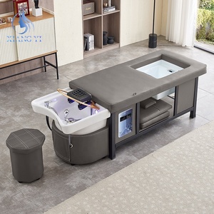 Salón de belleza personalizado muebles cabeza <span class=keywords><strong>spa</strong></span> masaje champú cama baño de pies y pedicura cama de lavado de pelo - Product Image 1